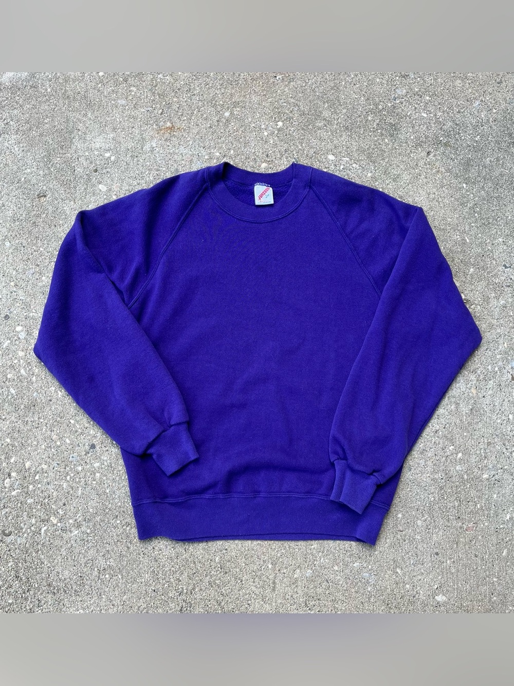 Jerzees Made in USA Purple Crewneck Sweatshirt Size Large